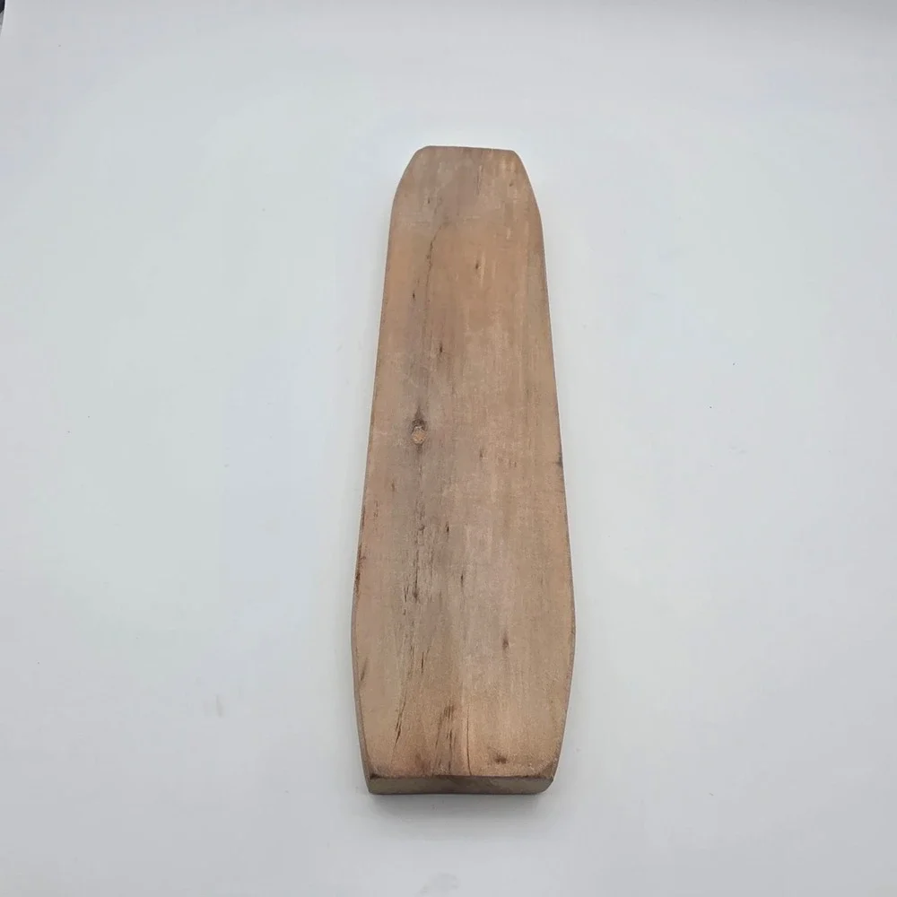 Unbranded Mooncake Mold Hand Carved Wood Chinese Characters Brown 11in